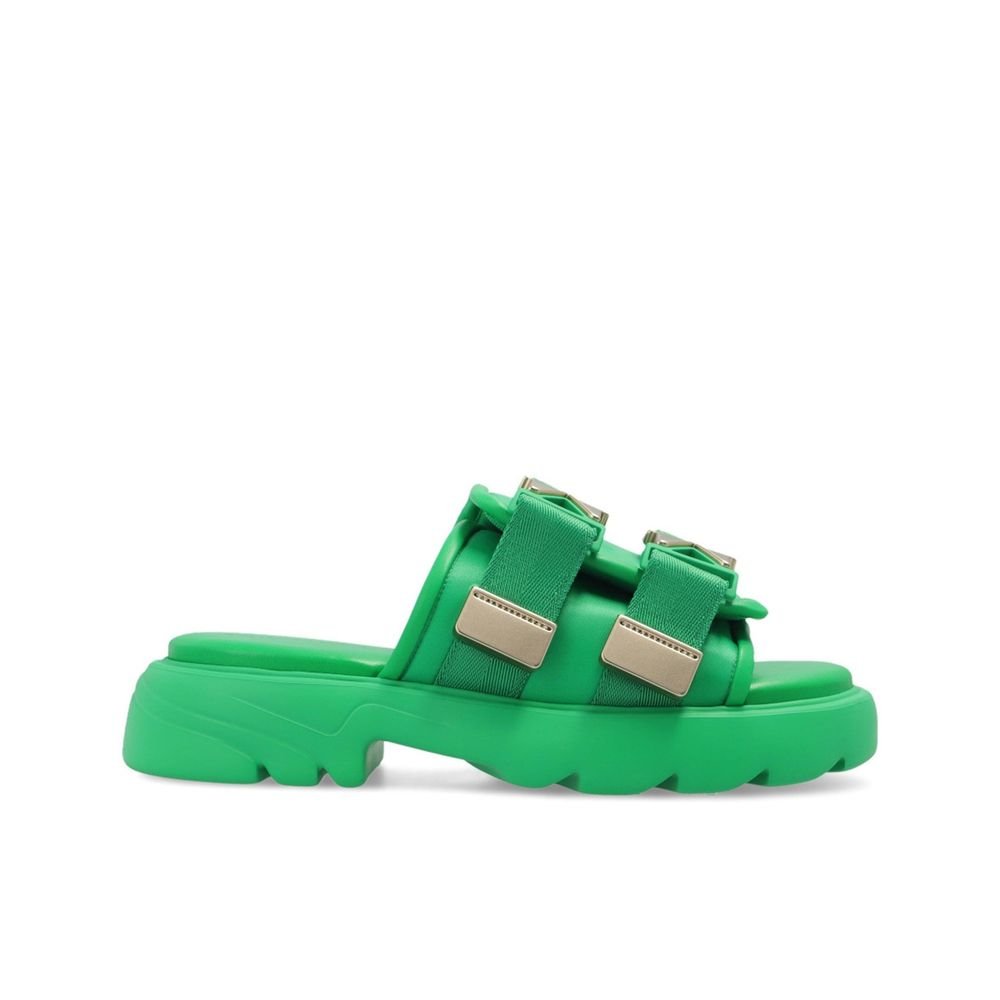 tweekleurig nylon Slides