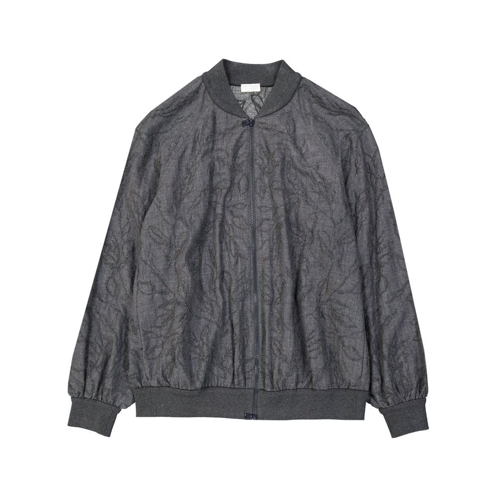 grijs Virgin wollen Bomber