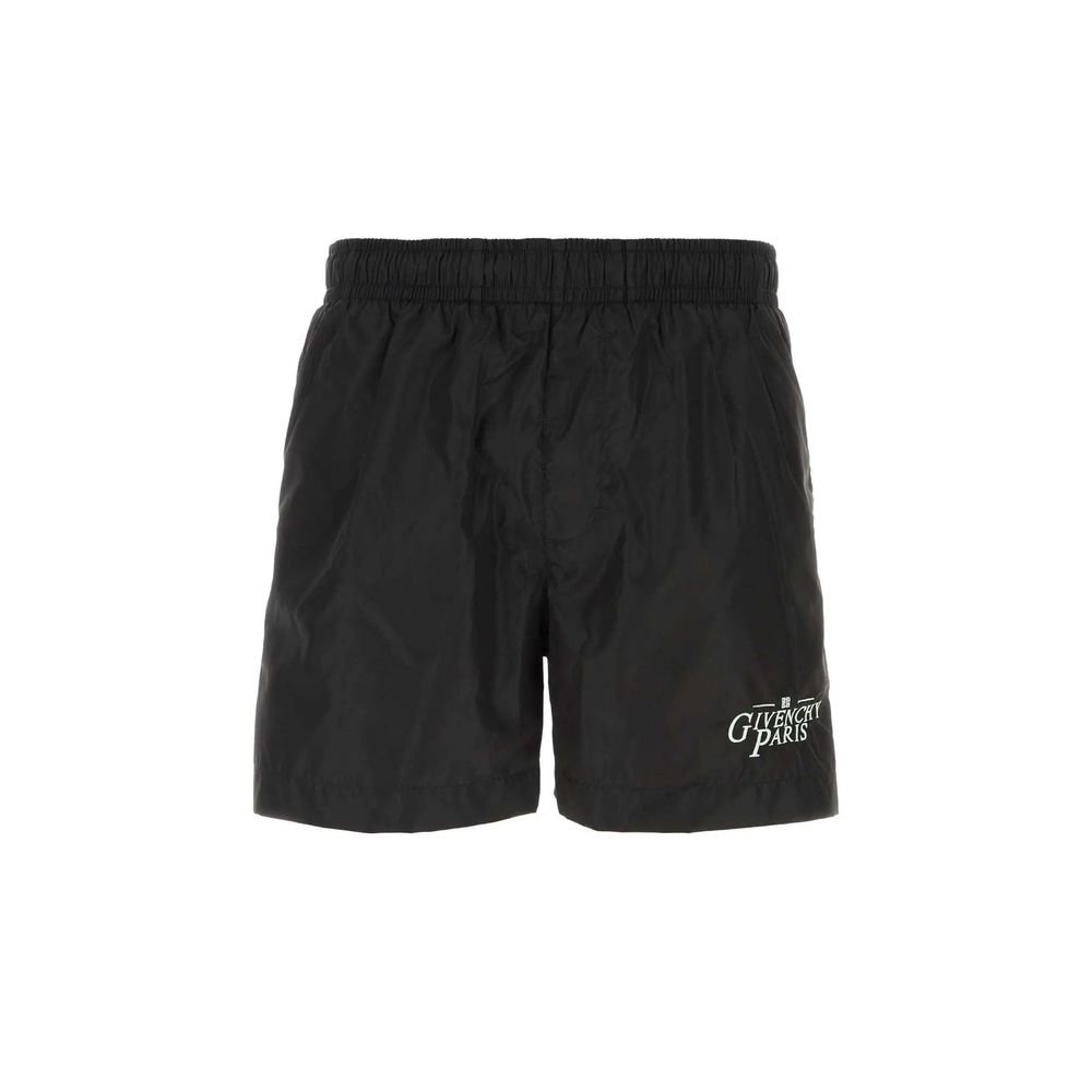zwart polyamide korte broek
