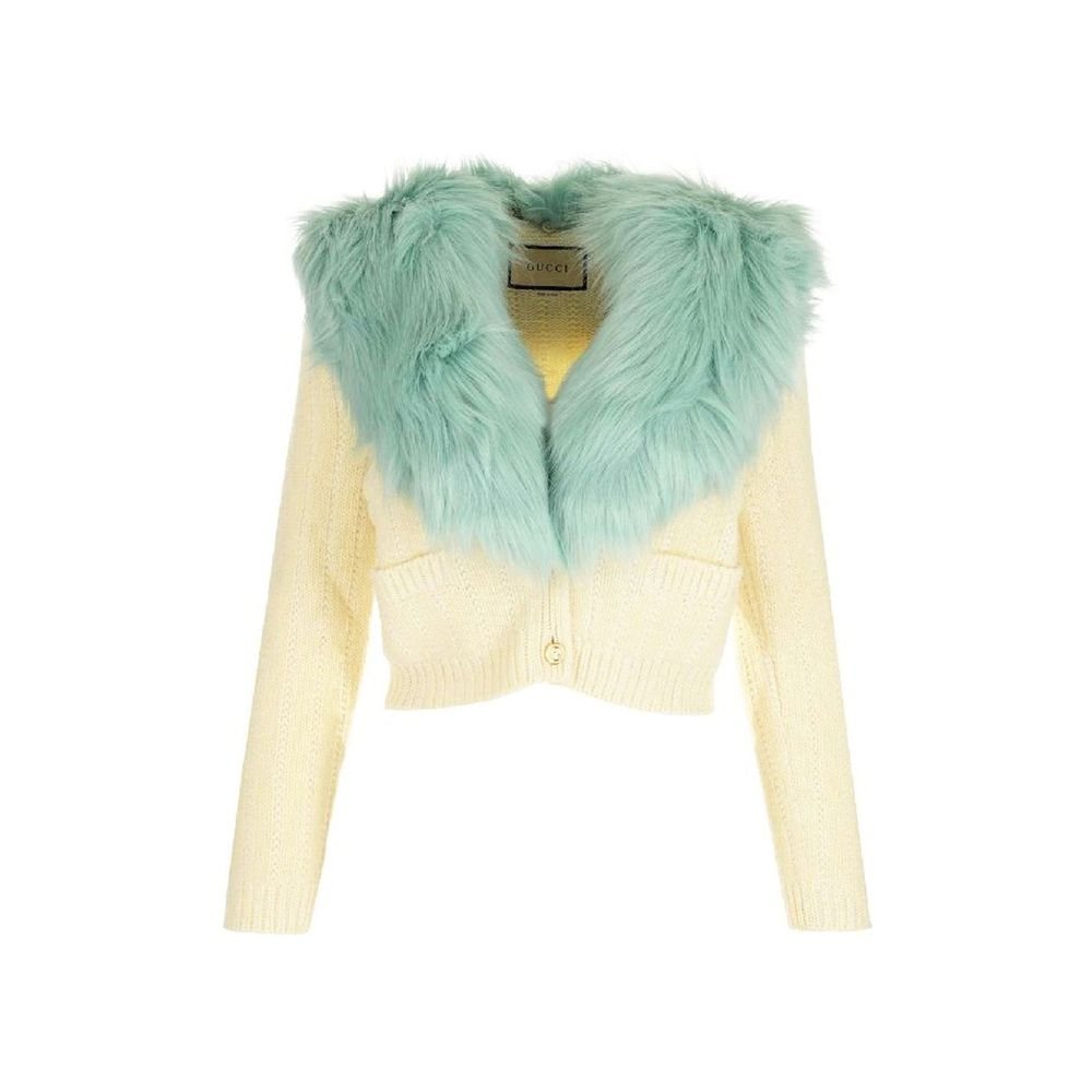 wit wollen vest