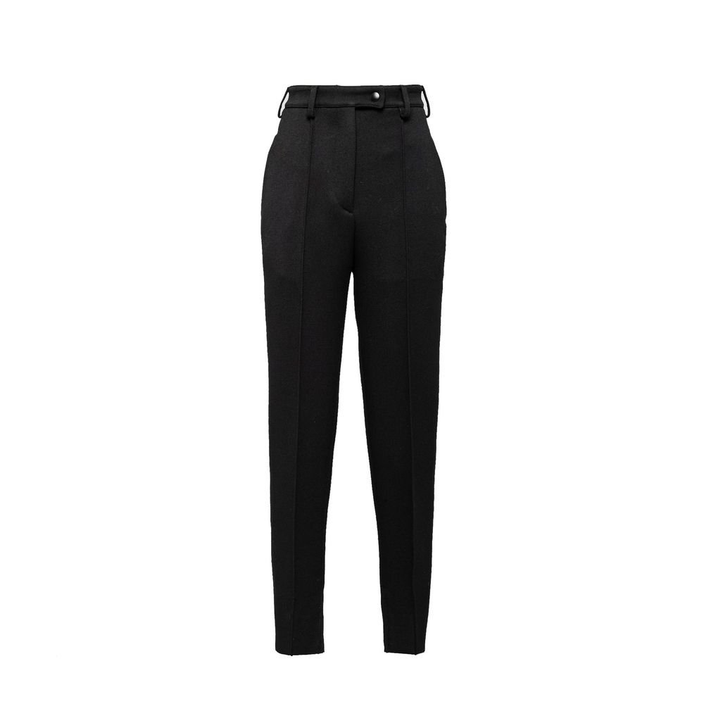 Prada zwart Virgin wollen casual broek
