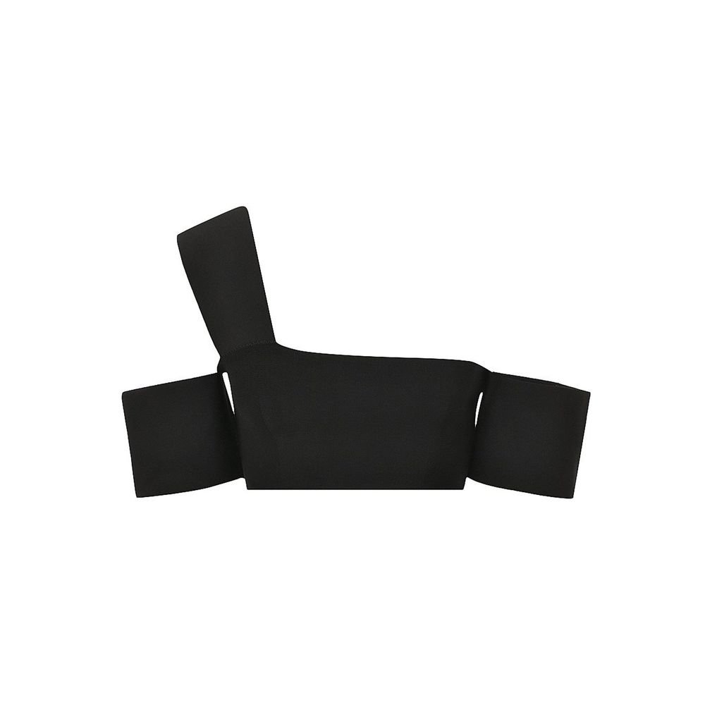 zwart elastaan tanktops