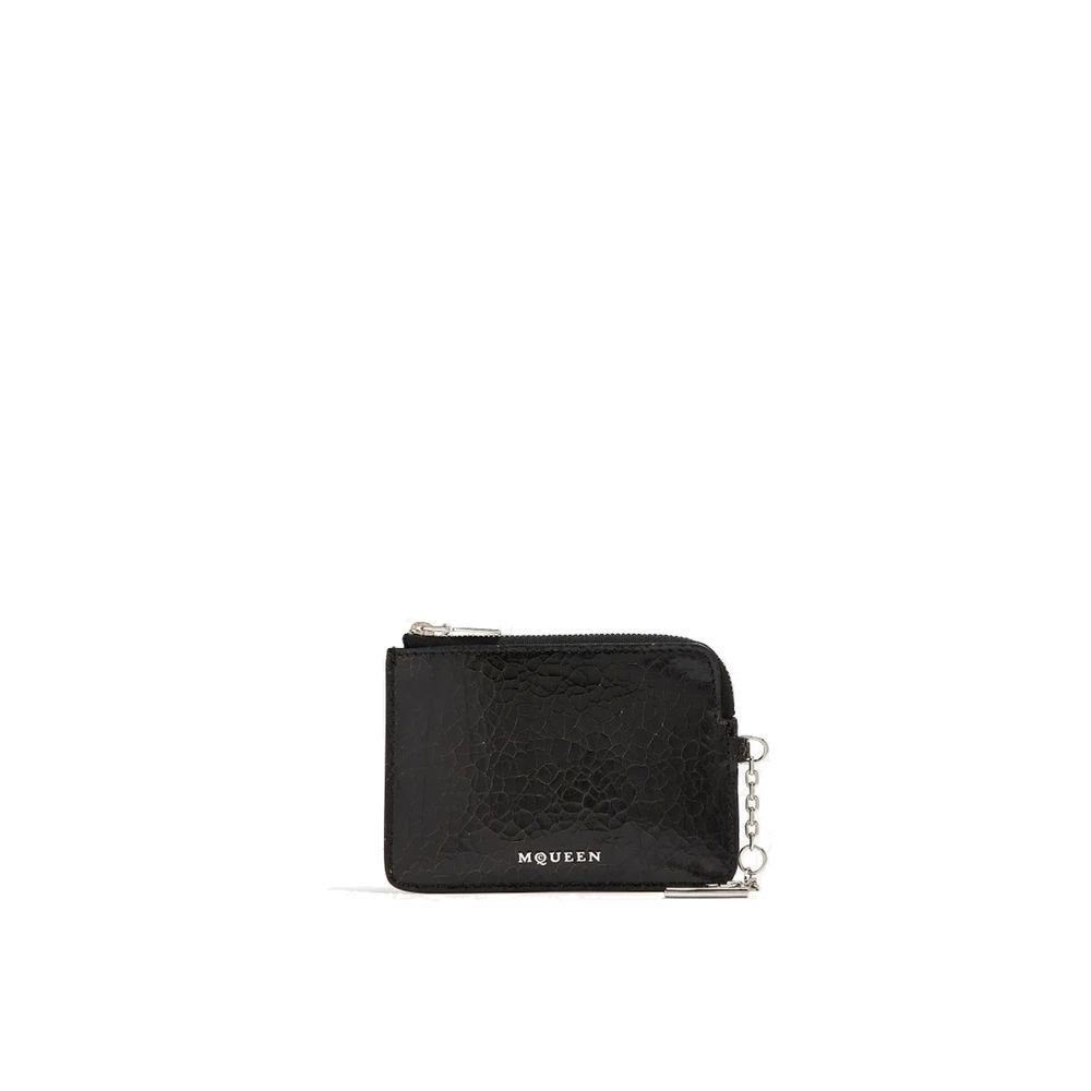 Alexander McQueen zwart kalfsleren Clutch Bag