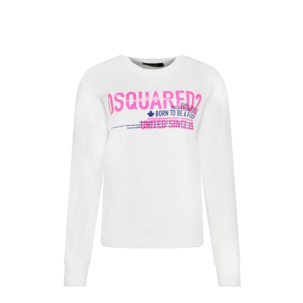 wit katoenen sweatshirt
