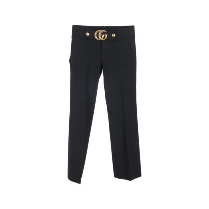 zwart viscose pantalon