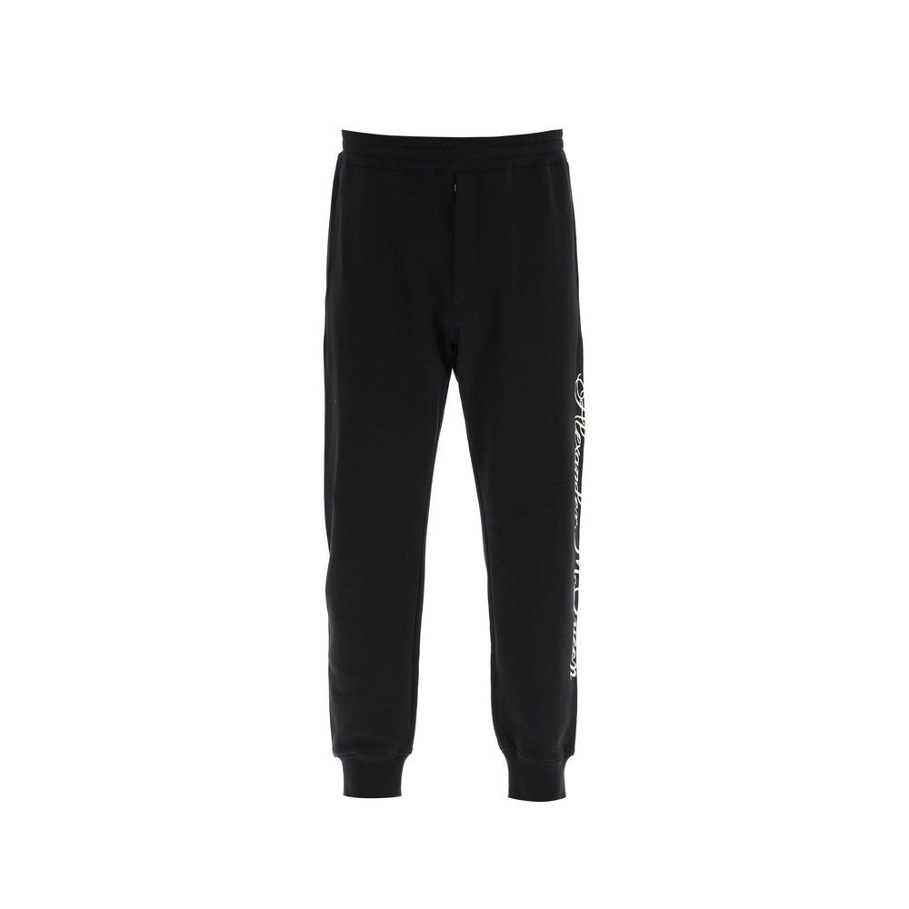 zwart katoenen joggingbroek