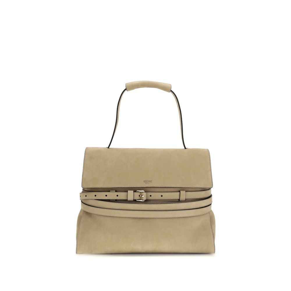 Moschino Beige kalfsleren handtas