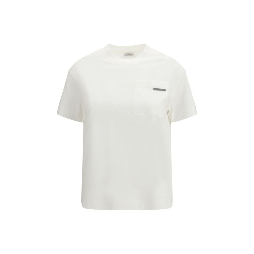 wit katoenen T-shirt