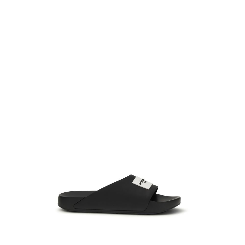 zwart rubber sandalen