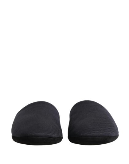 Dolce & Gabbana Dark donkerblauw wollen katoenen rood Chevron slippers Shoes