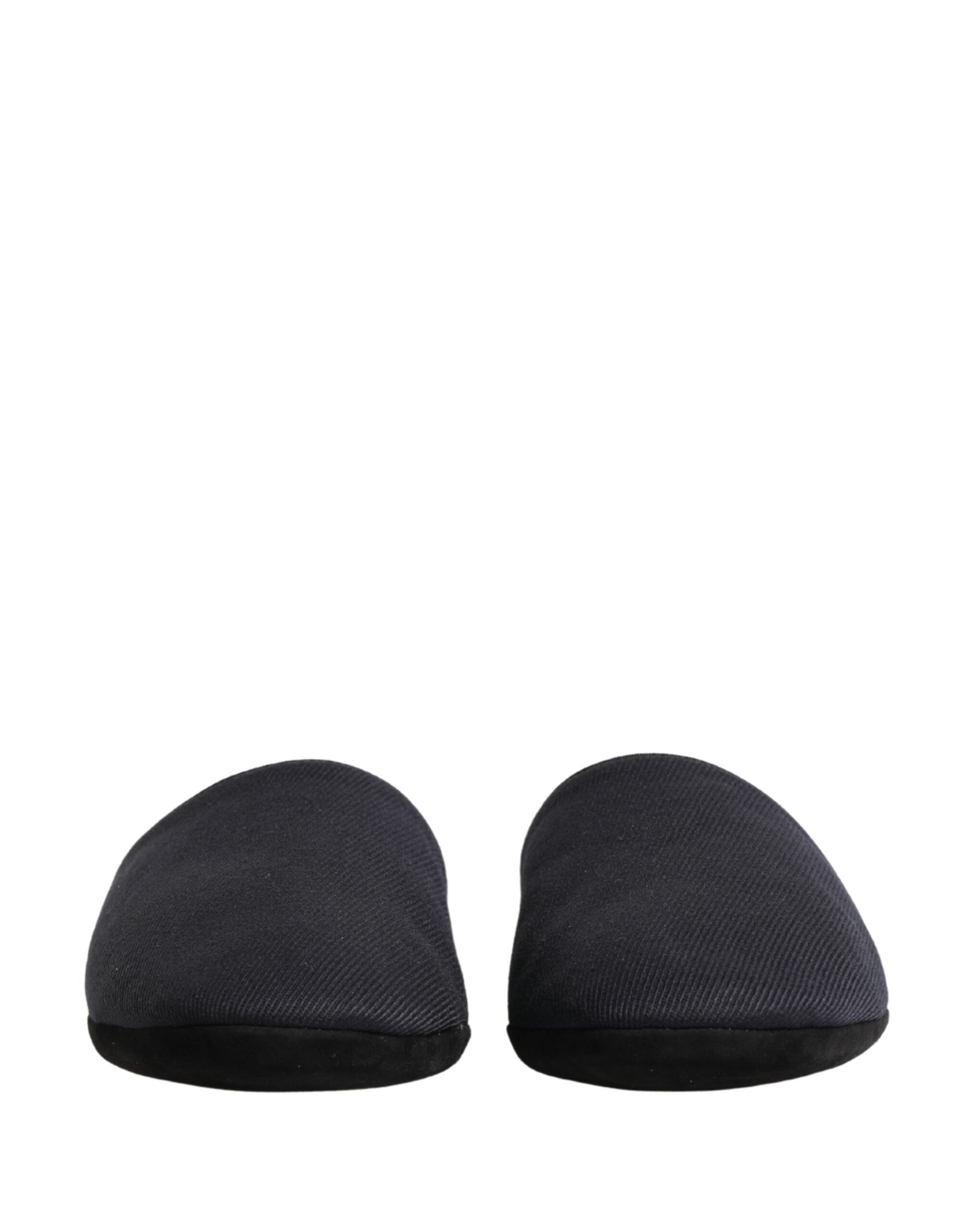 Dolce & Gabbana Dark donkerblauw wollen katoenen rood Chevron slippers Shoes
