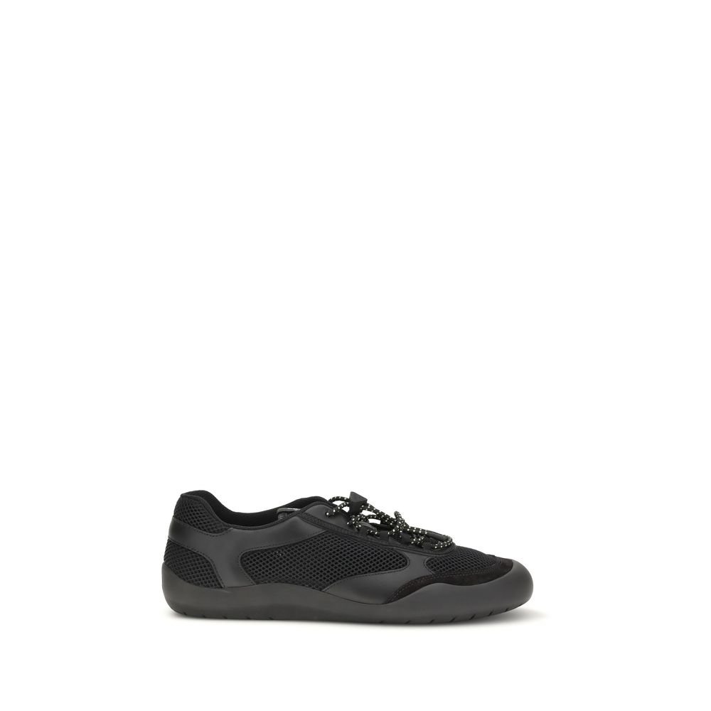 zwart polyester sportsneakers