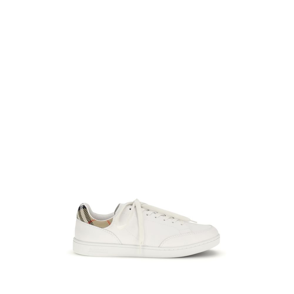 Burberry wit kalfsleren lage sneakers