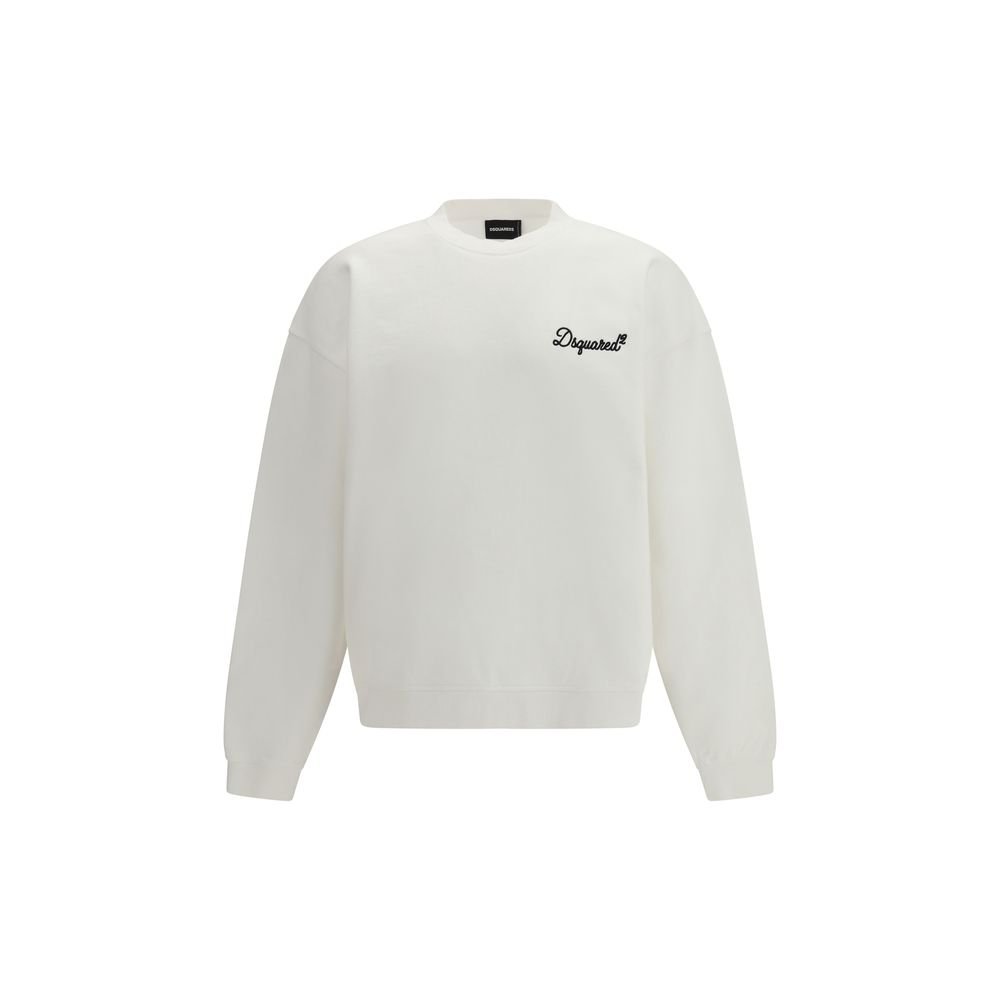 wit katoenen sweatshirt