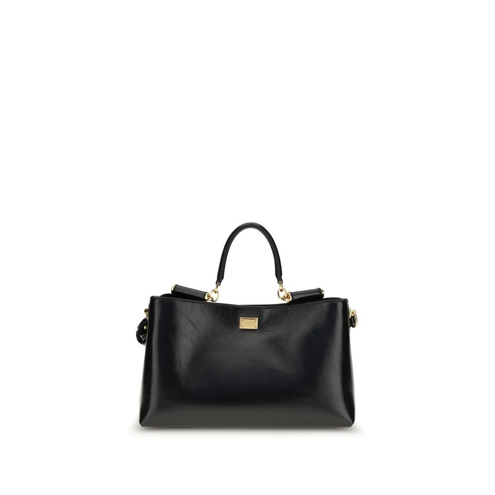 Dolce & Gabbana zwart kalfsleren schoudertas