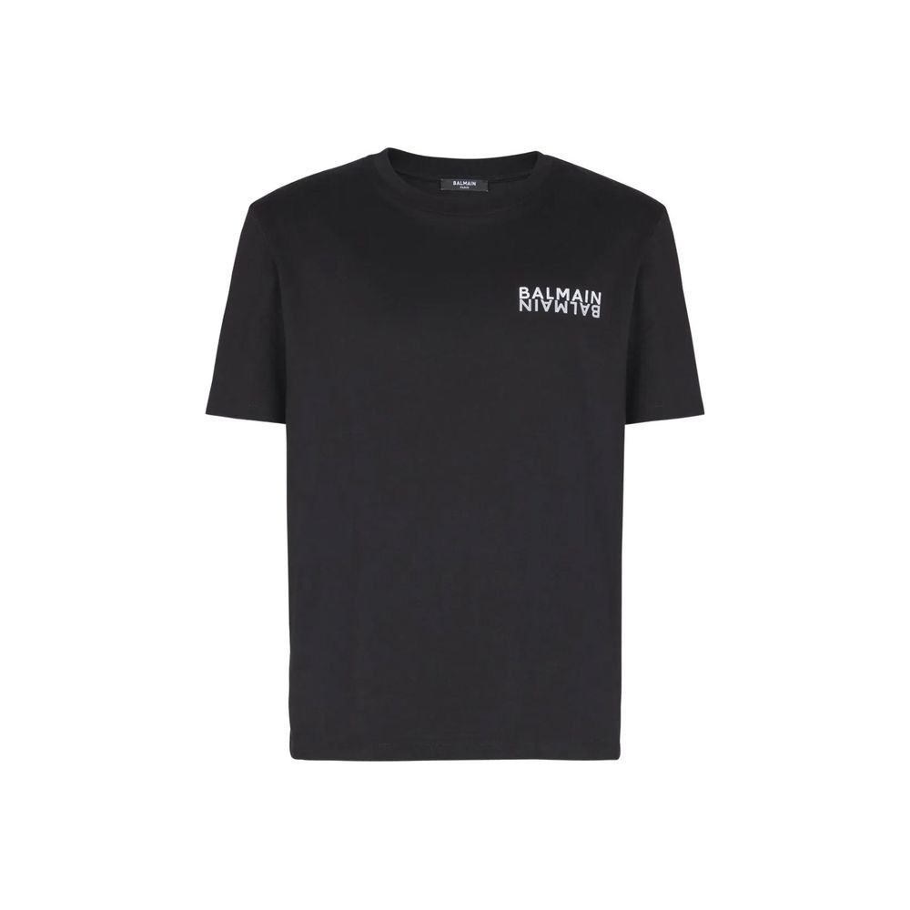 Balmain zwart katoenen T-shirt
