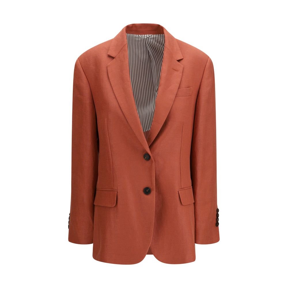 meerkleurig linnen Blazer