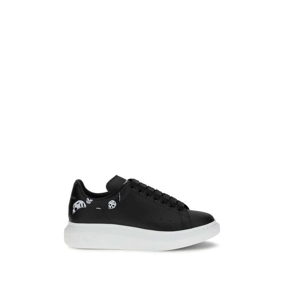 Alexander McQueen zwart kalfsleren chunky sneakers
