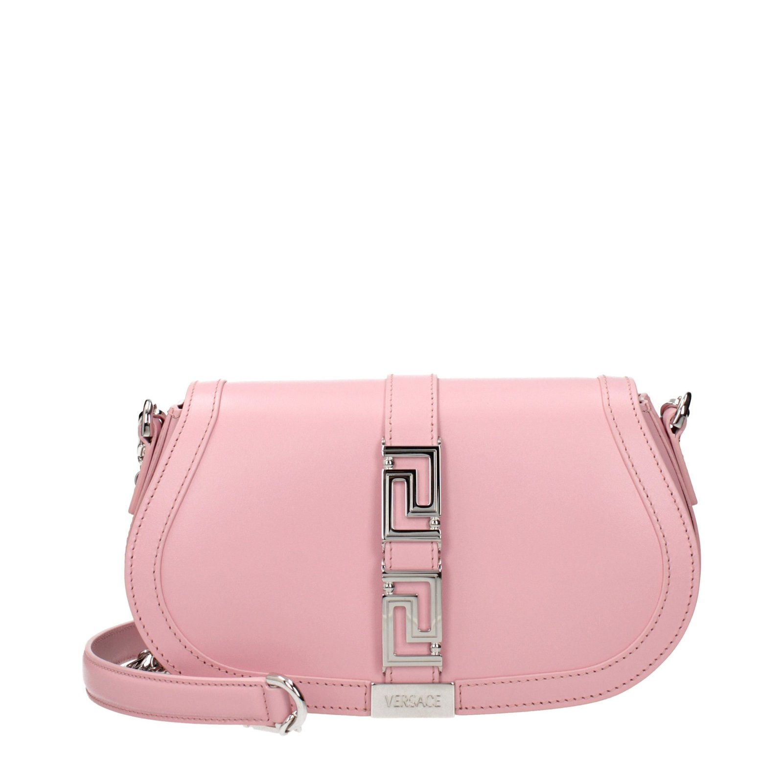 Versace roze leren schoudertas