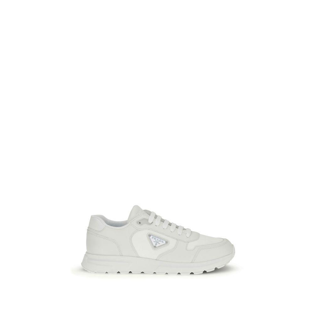 wit gerecycled polyamide sportsneakers