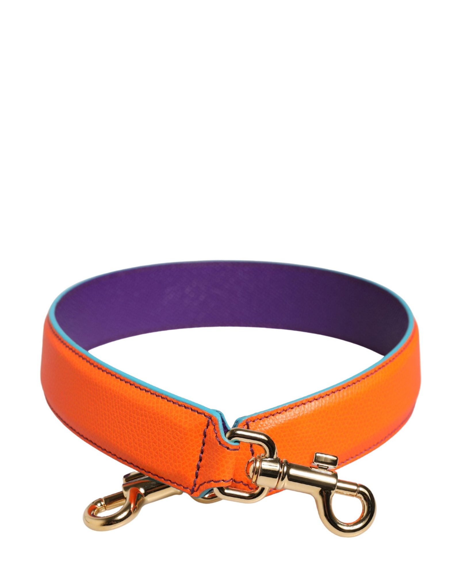Dolce & Gabbana oranje paars Calf leren Bag Accessory Shoulder Strap
