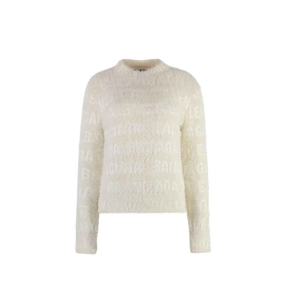 wit elastaan sweatshirt