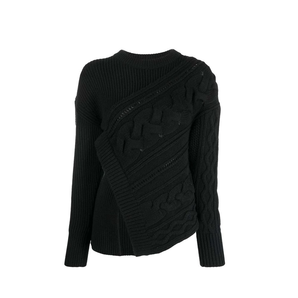 zwart wollen sweatshirt