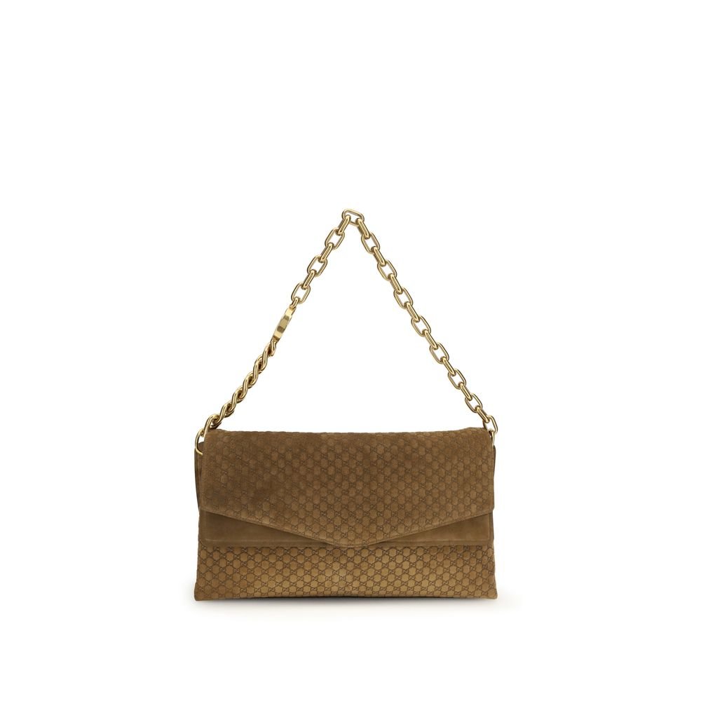 Gucci bruin suède leren handtas