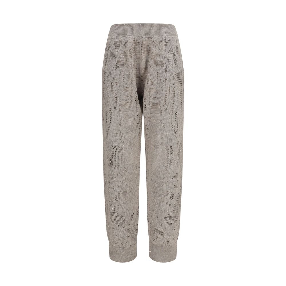 Beige linnen casual broek