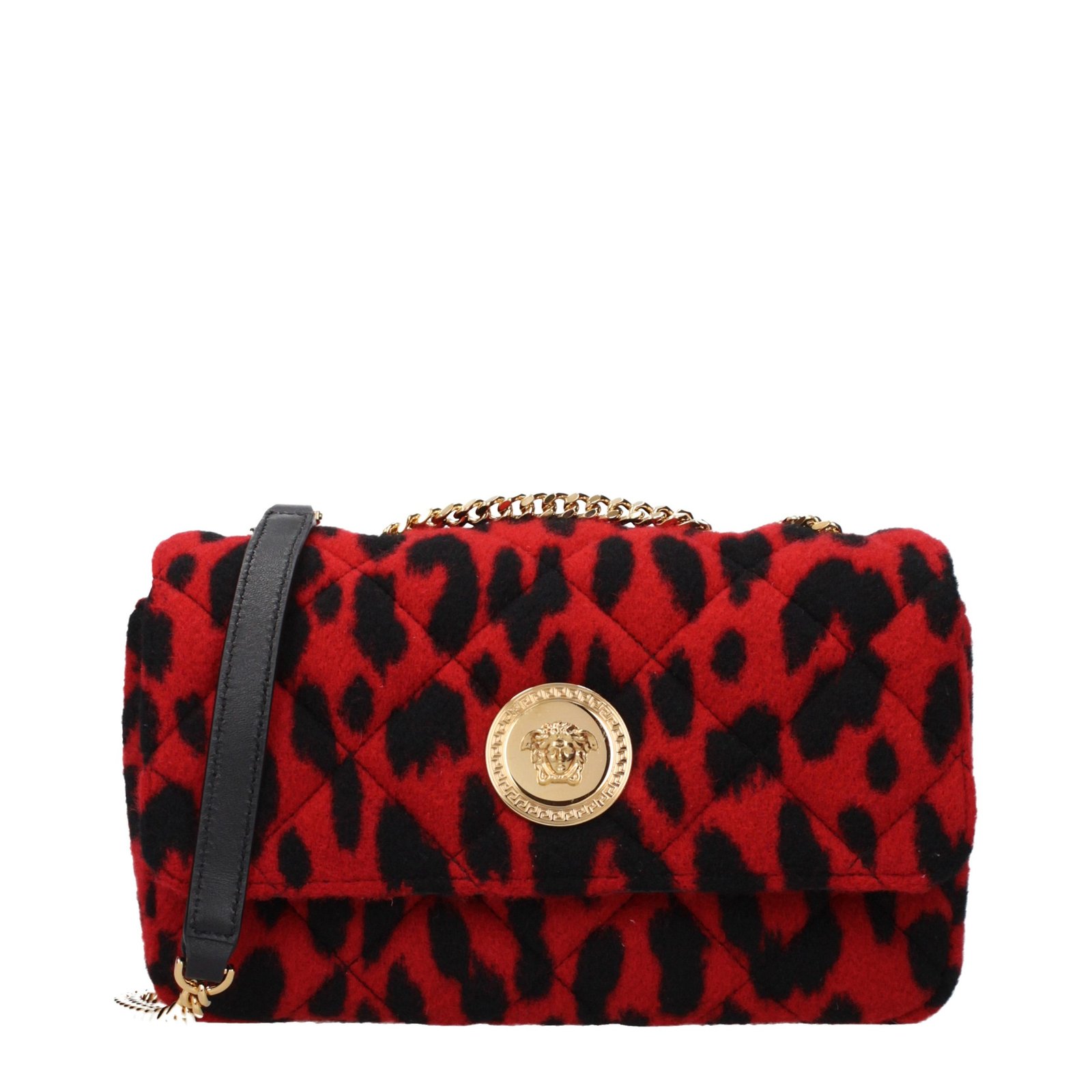 Versace rood wollen schoudertas