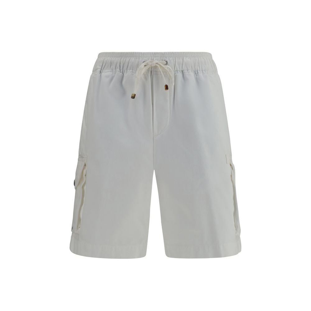 Brunello Cucinelli wit katoenen bermuda