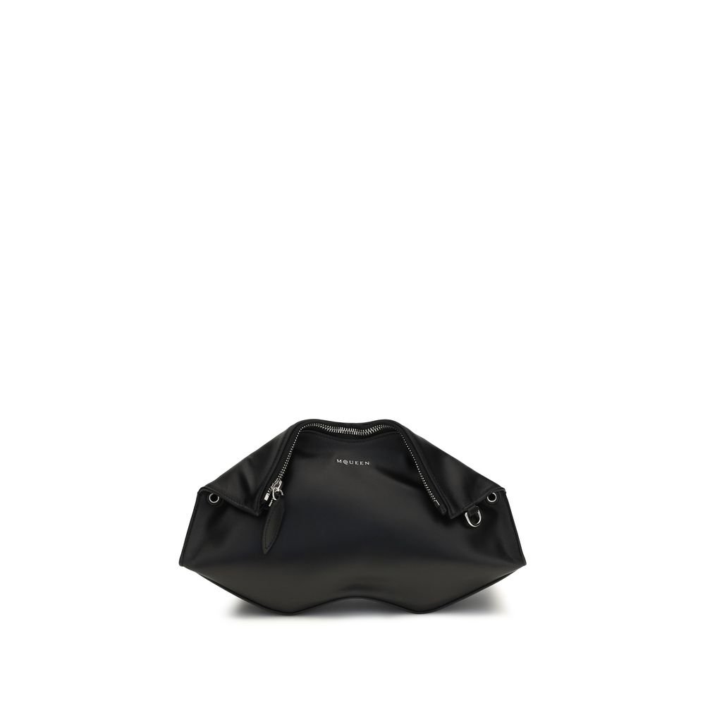 Alexander McQueen zwart kalfsleren Clutch Bag