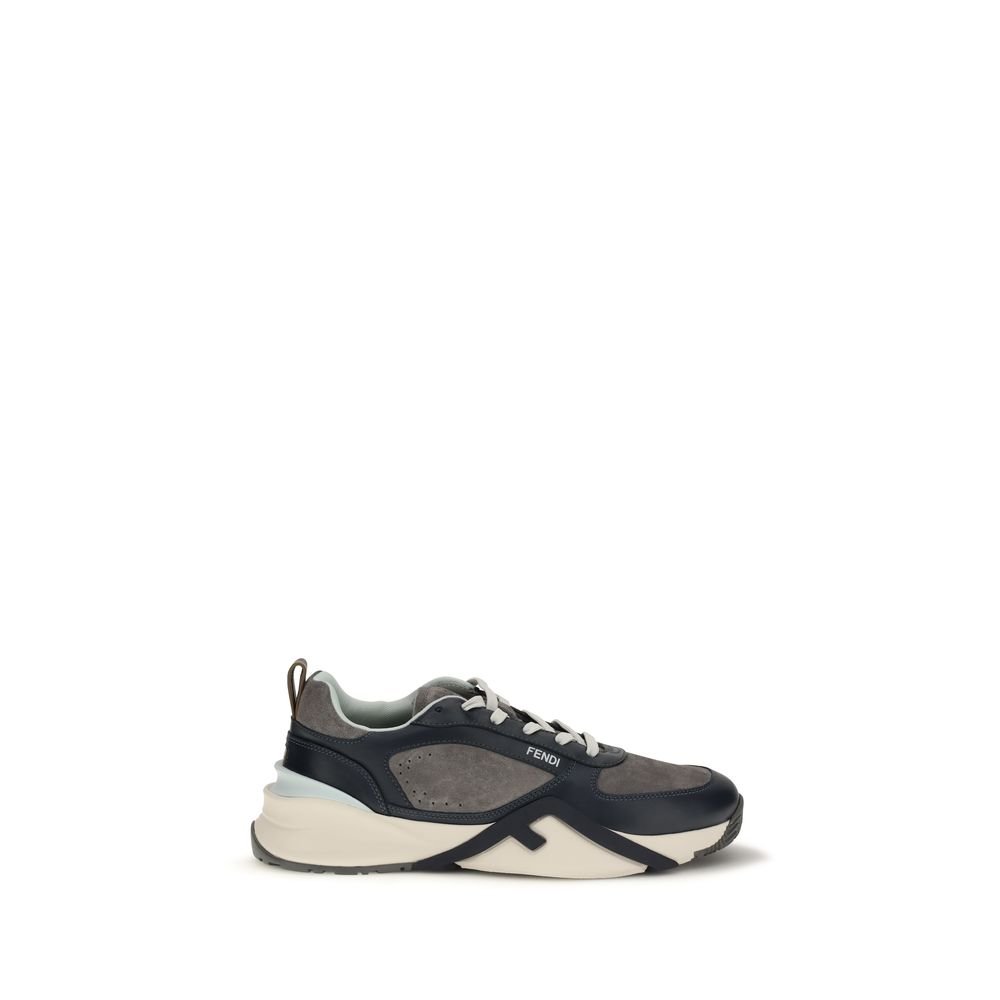 Fendi meerkleurig kalfsleren sportsneakers