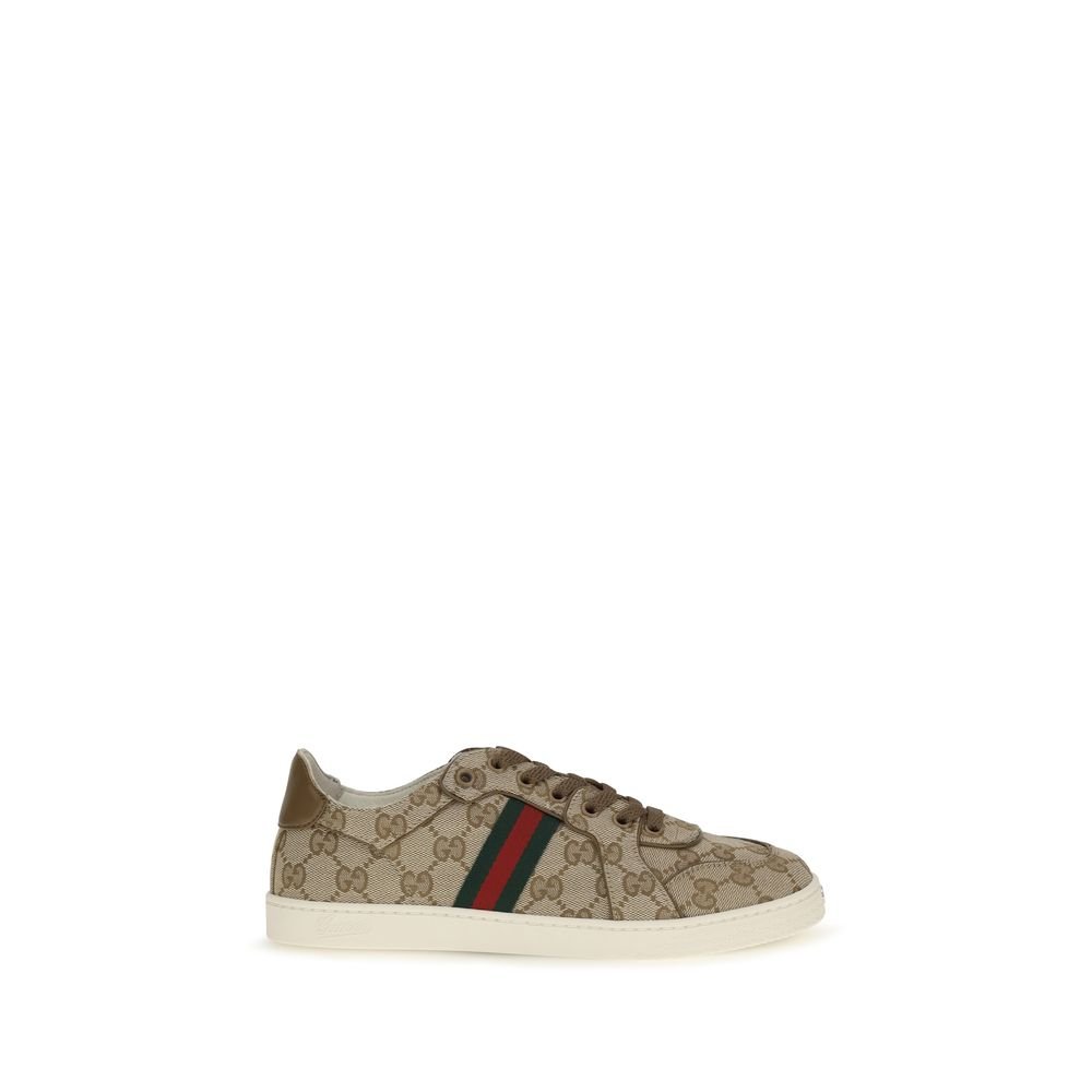 Beige polyester sportsneakers