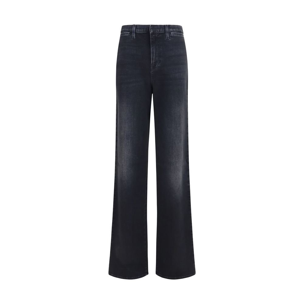 Gucci zwart katoenen straight-fit jeans