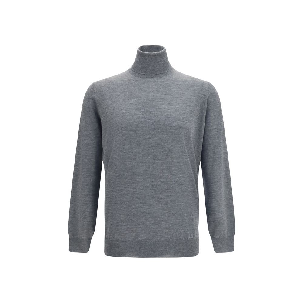 Brunello Cucinelli grijs wollen Turtleneck