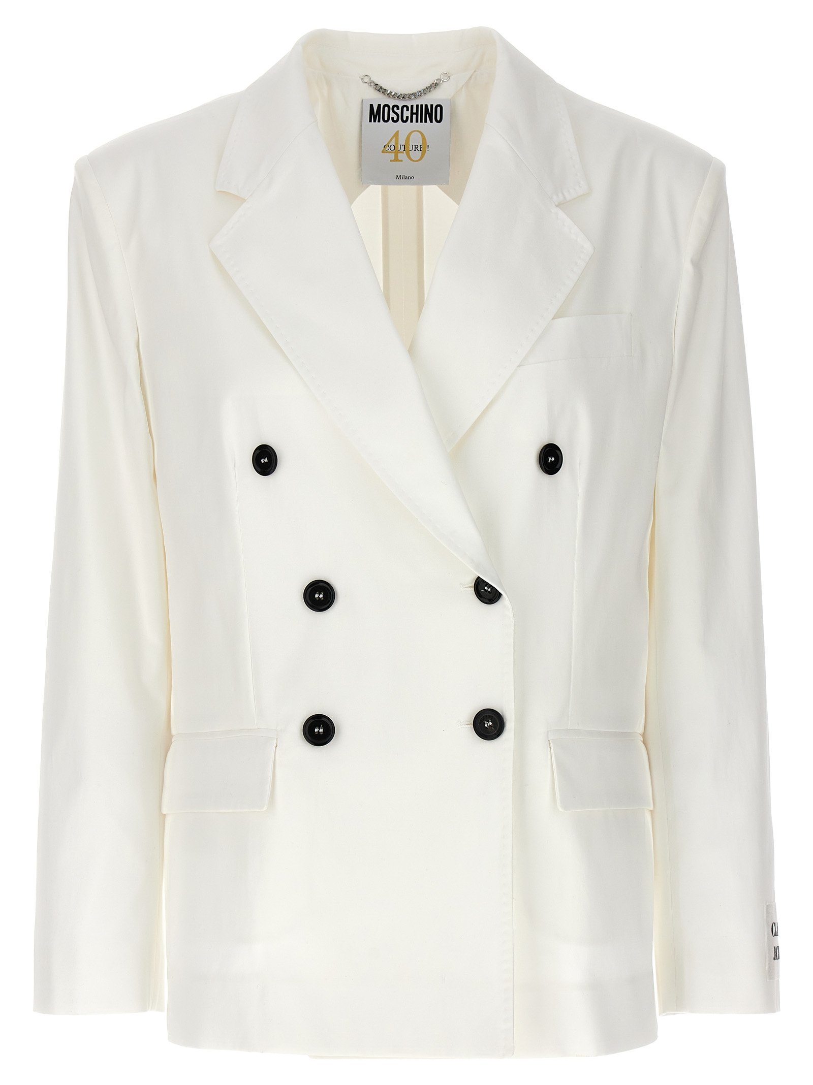 Moschino wit katoenen Blazer