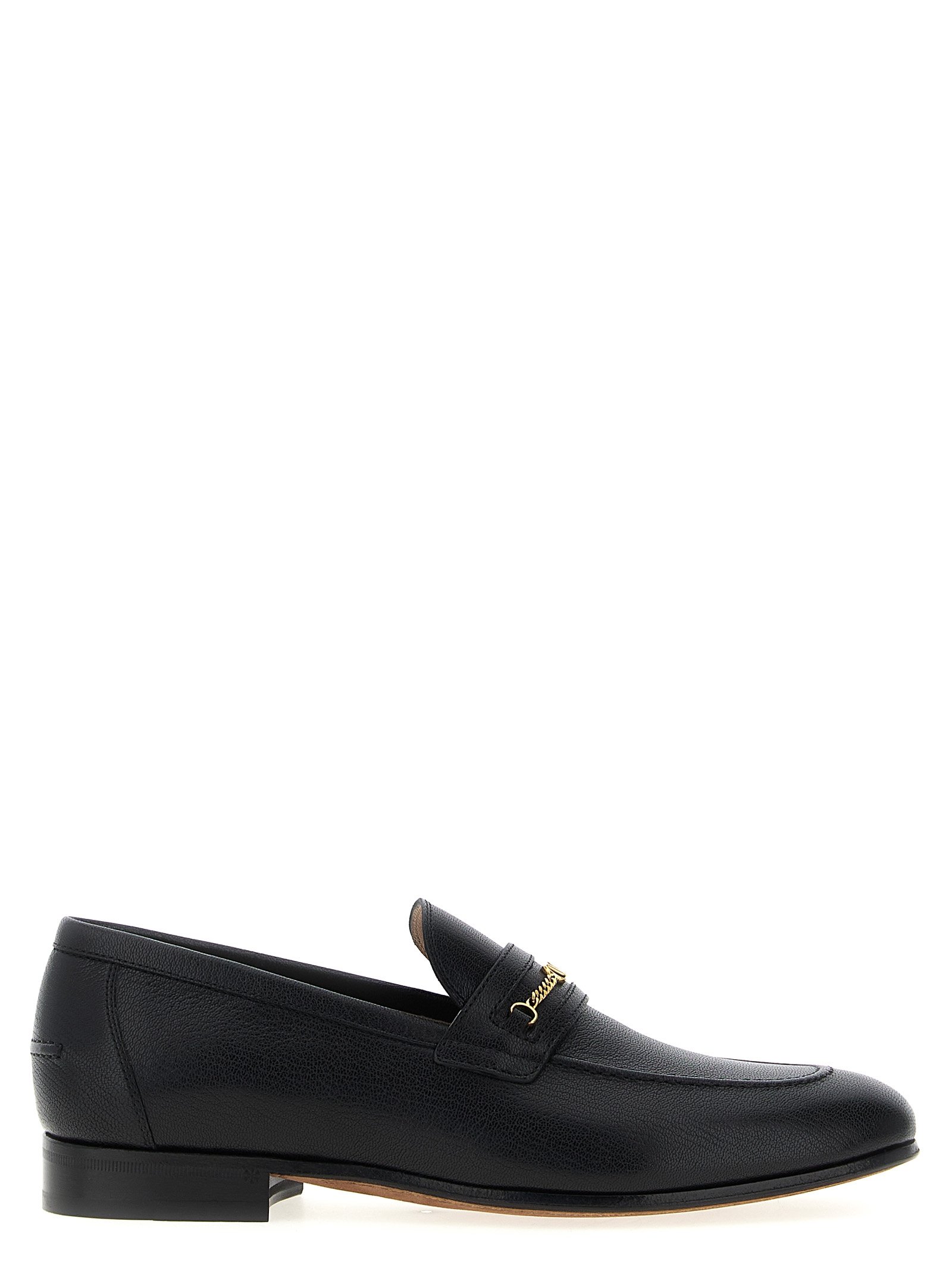 Valentino Garavani zwart Goatskin instapper loafers