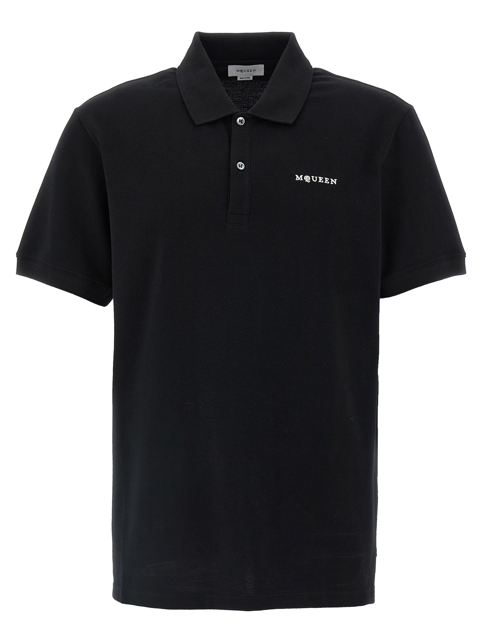 Alexander McQueen tweekleurig katoenen poloshirt