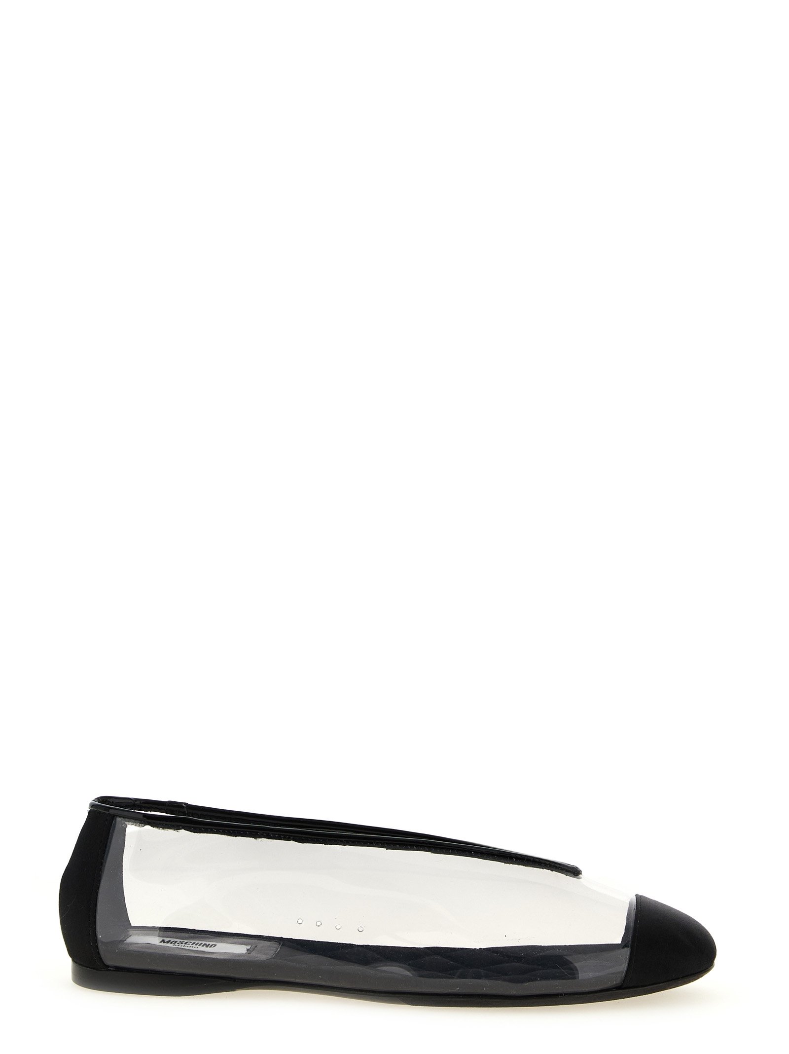 Moschino zwart Pvc ballerina's