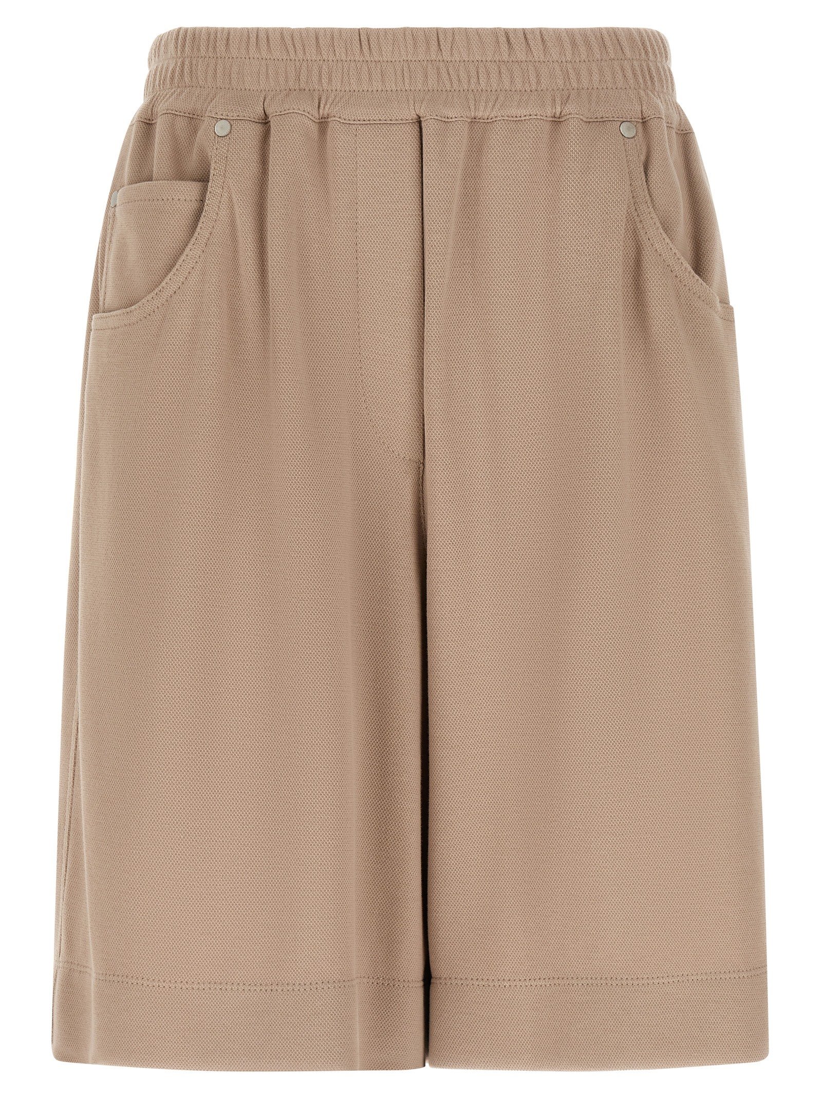 Brunello Cucinelli bruin katoenen bermuda