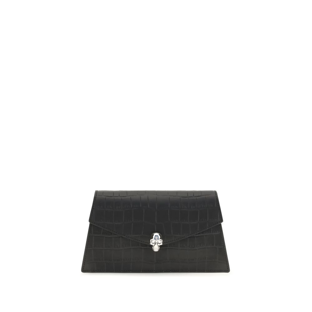 Alexander McQueen zwart kalfsleren schoudertas
