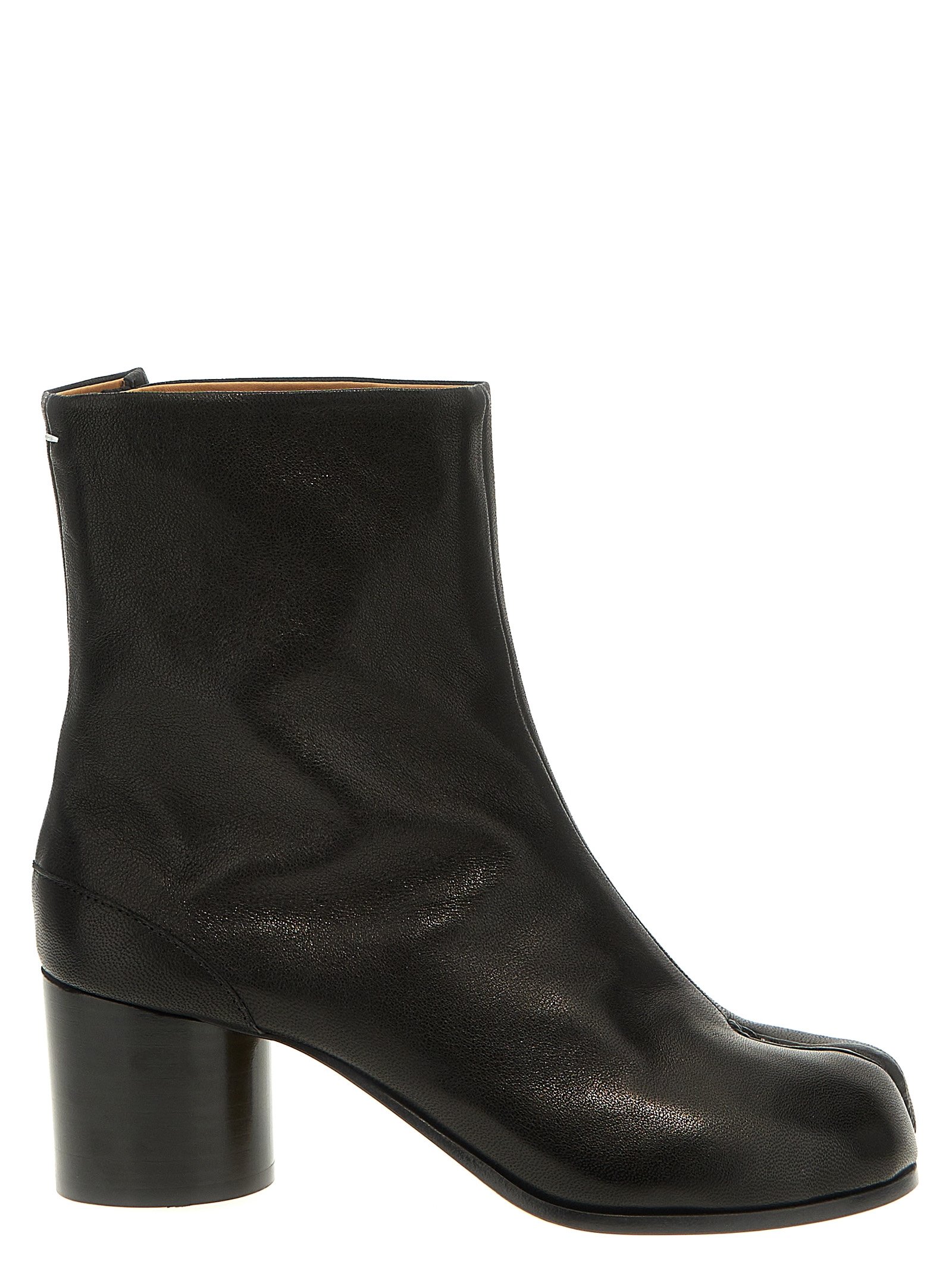 Maison Margiela zwart Napa leren / Calf Bos Taurus enkellaarsjes