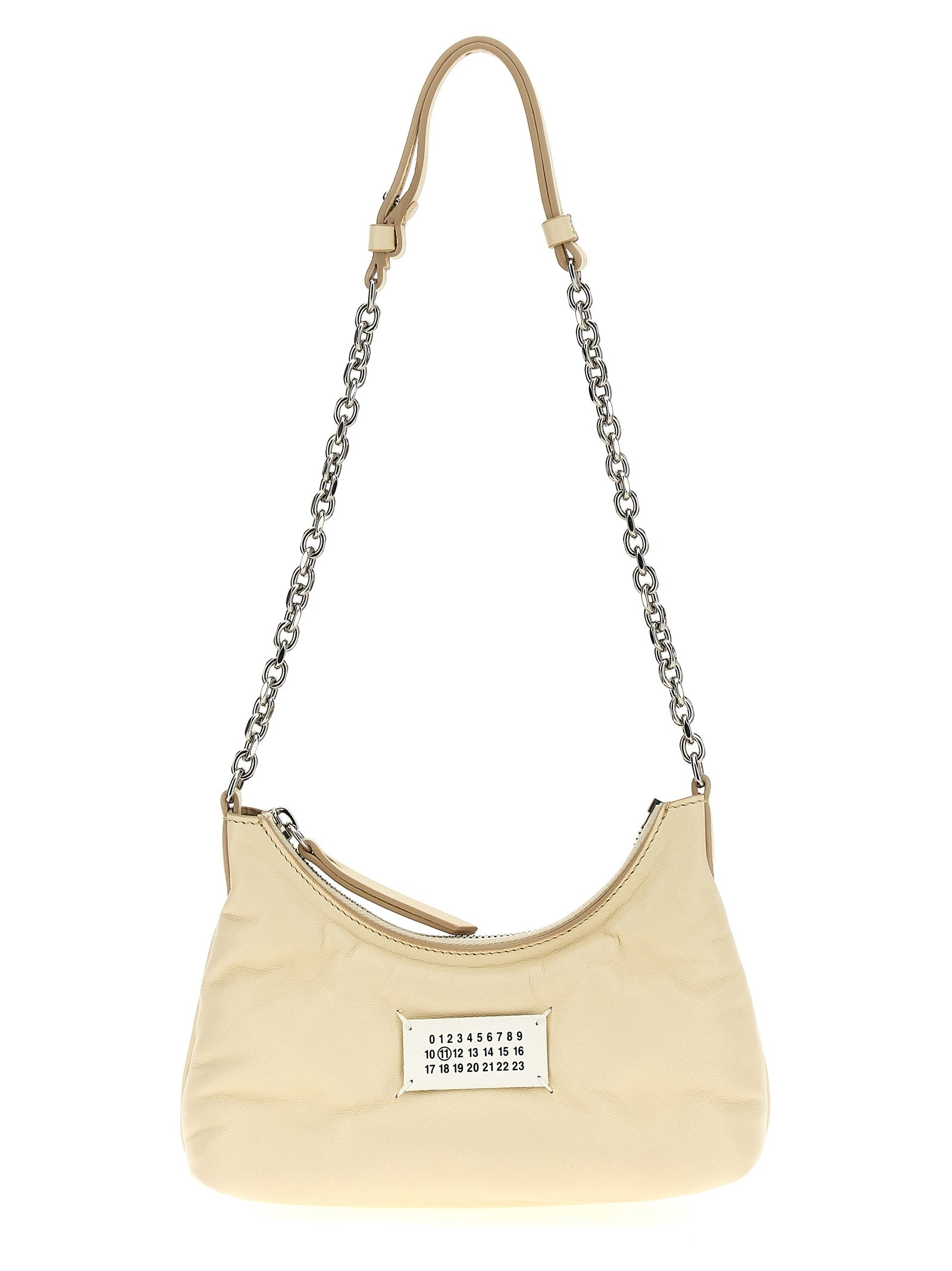 Maison Margiela wit Lamb leren schoudertas