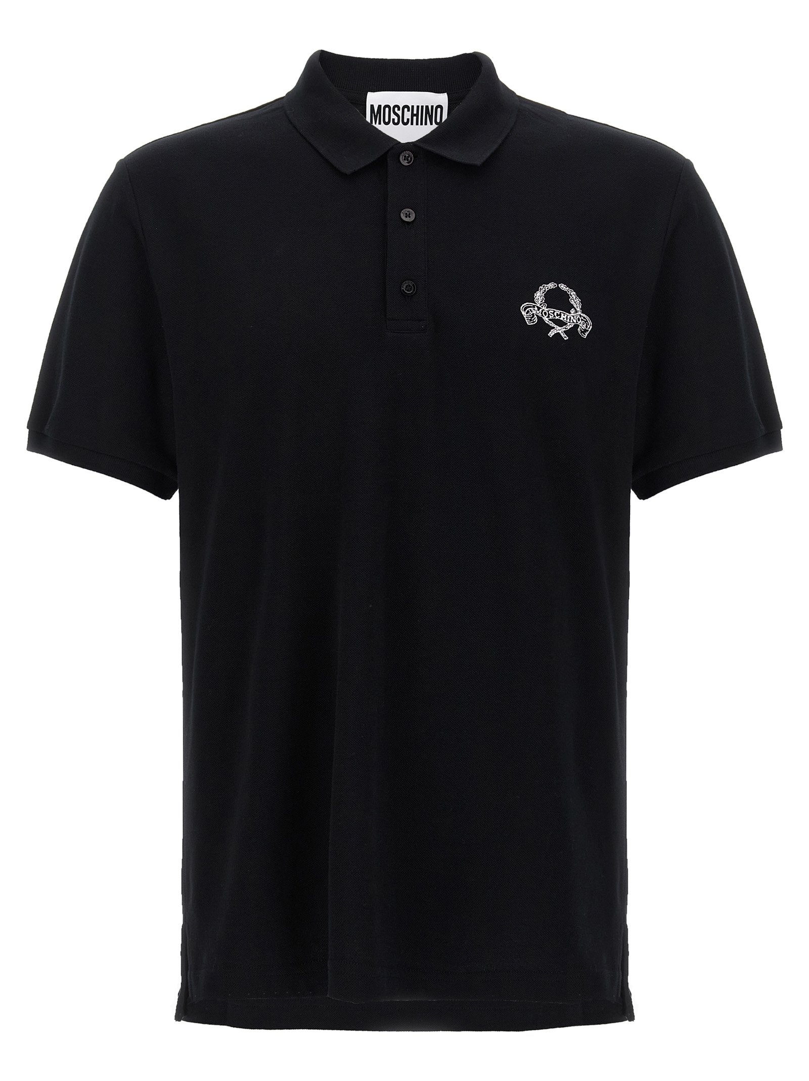 Moschino zwart katoenen poloshirt