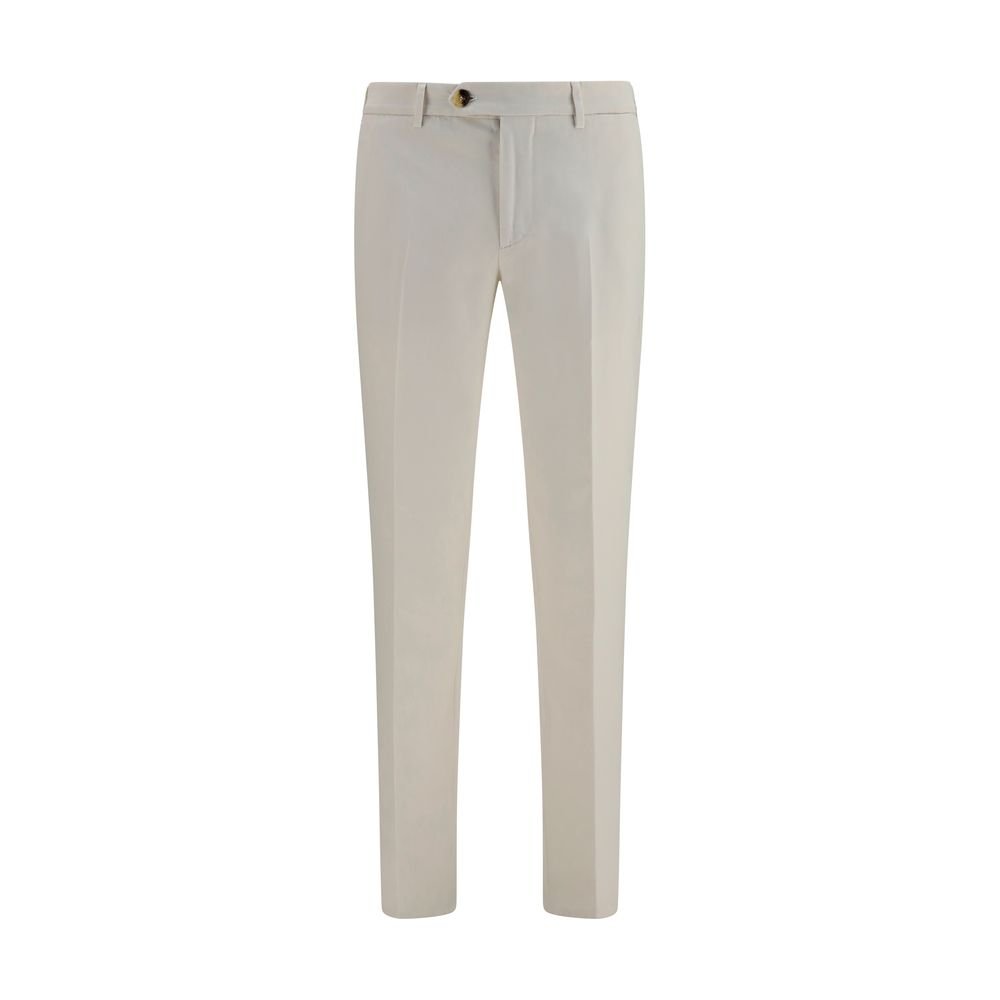 Brunello Cucinelli wit katoenen casual broek