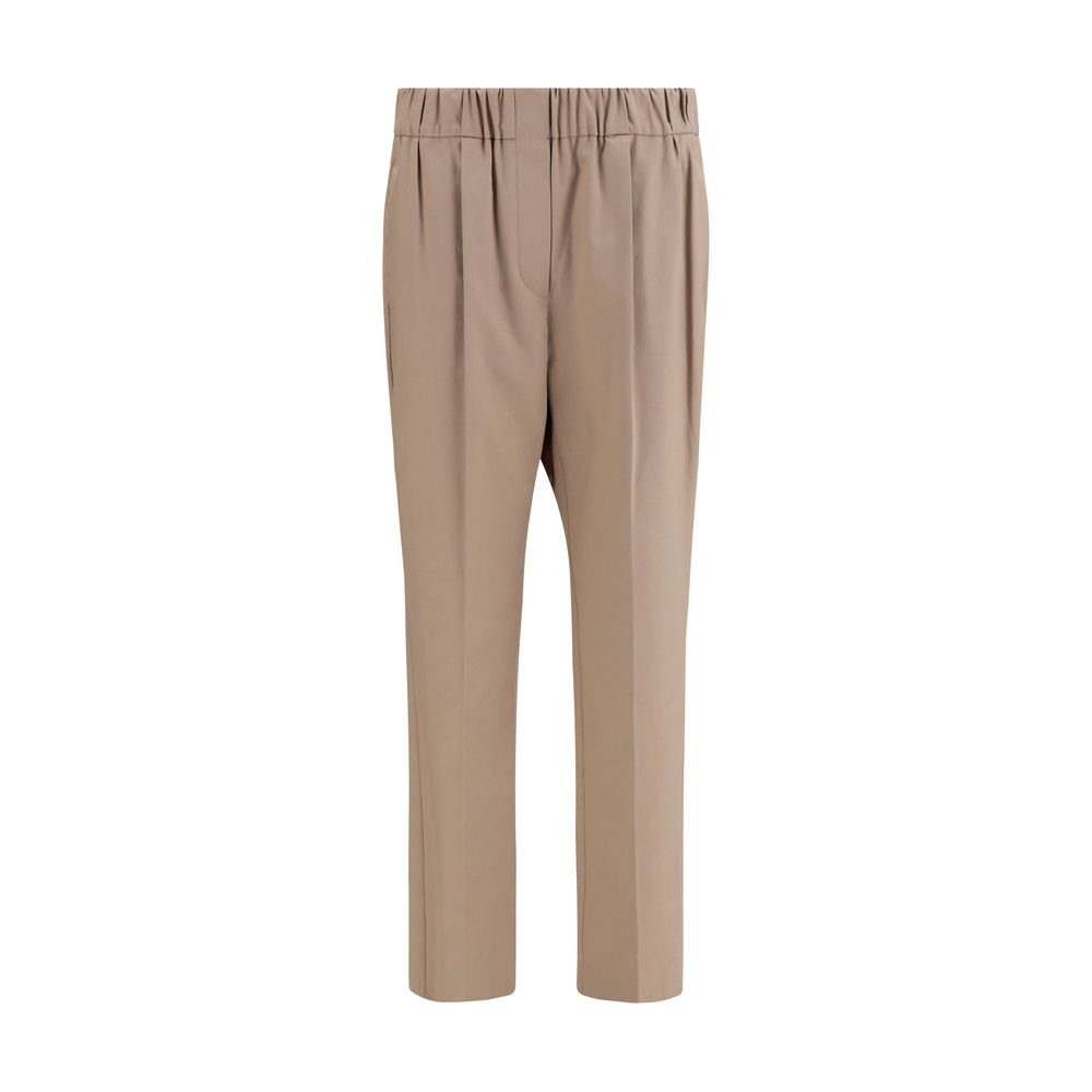 Brunello Cucinelli Beige katoenen casual broek
