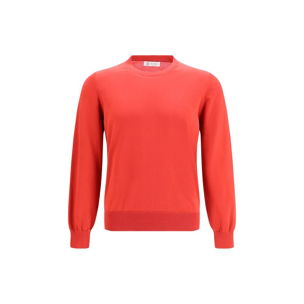 Brunello Cucinelli rood katoenen sweatshirt
