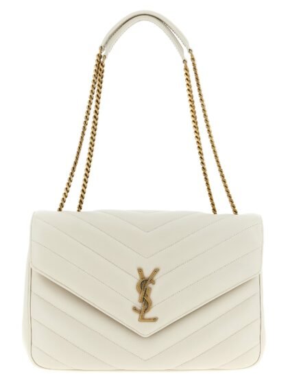 Saint Laurent Beige Lamb leren schoudertas