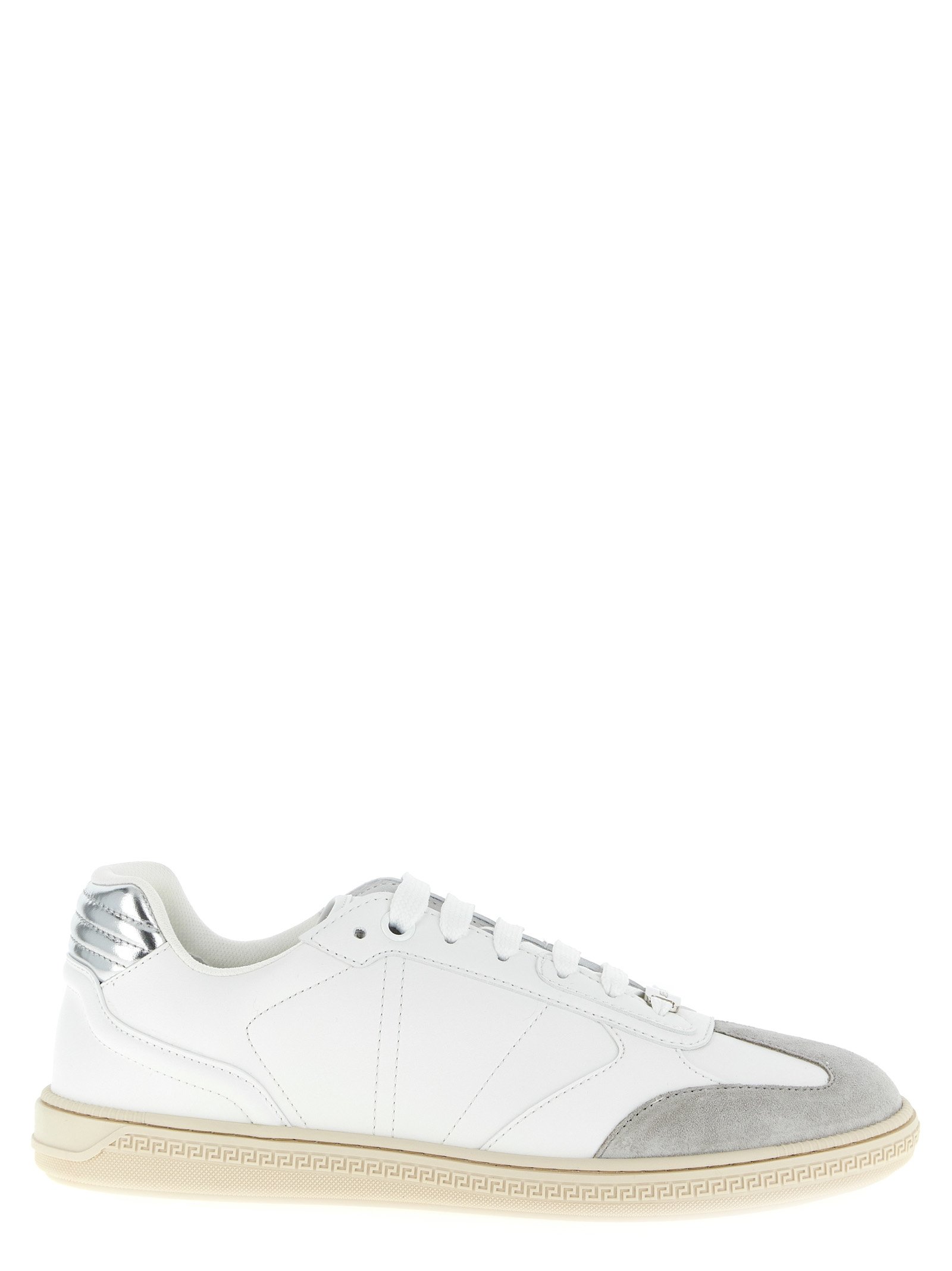 Versace wit kalfsleren lage sneakers
